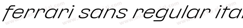 ferrari sans regular italic字体转换